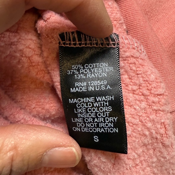 Aviator Nation Heart Stitch Relaxed Crew Sweatshirt, size Small - Picture 11 of 12